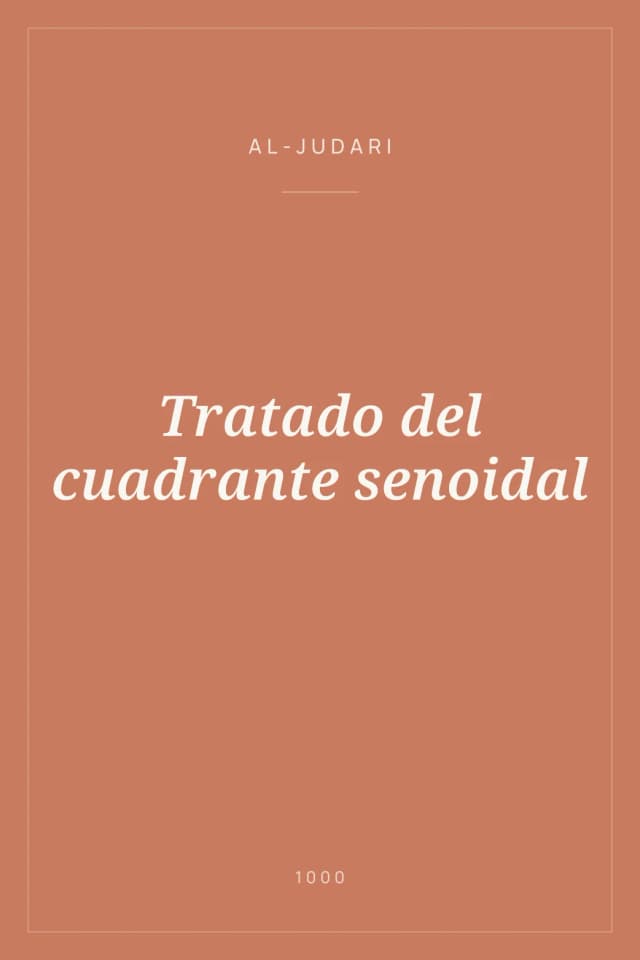 Portada de Tratado del cuadrante senoidal