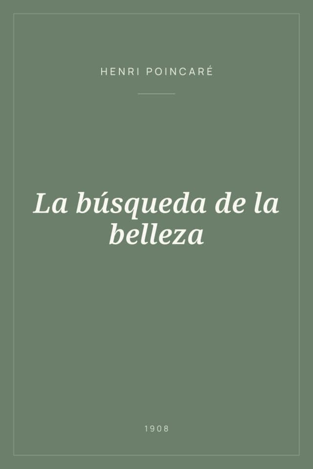 Portada de La búsqueda de la belleza
