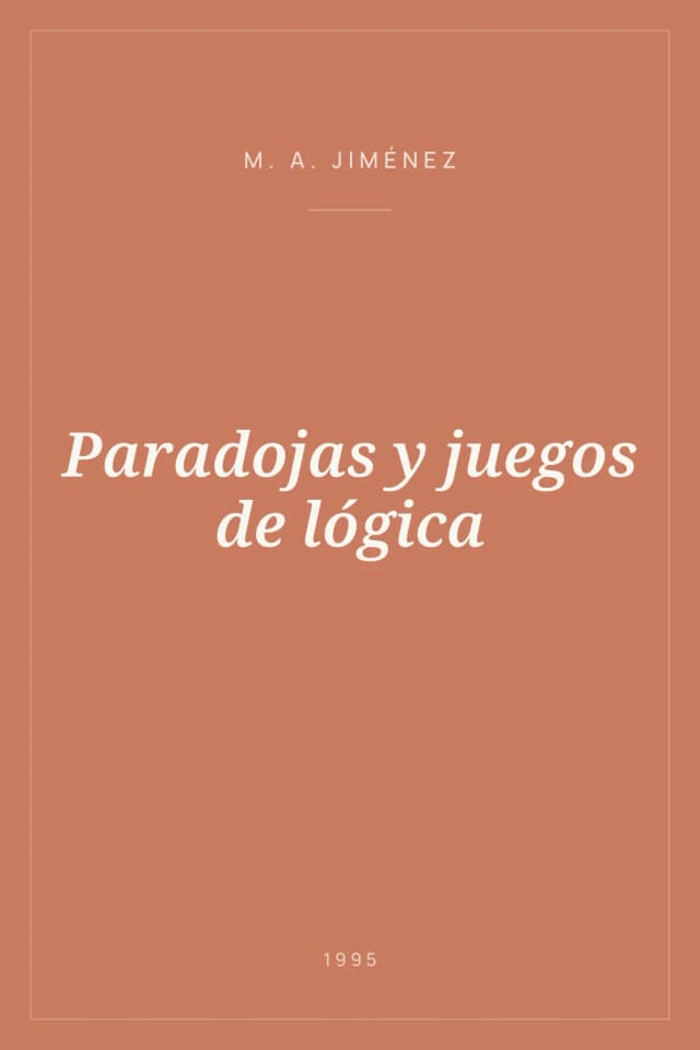 Portada de Paradojas y juegos de lógica