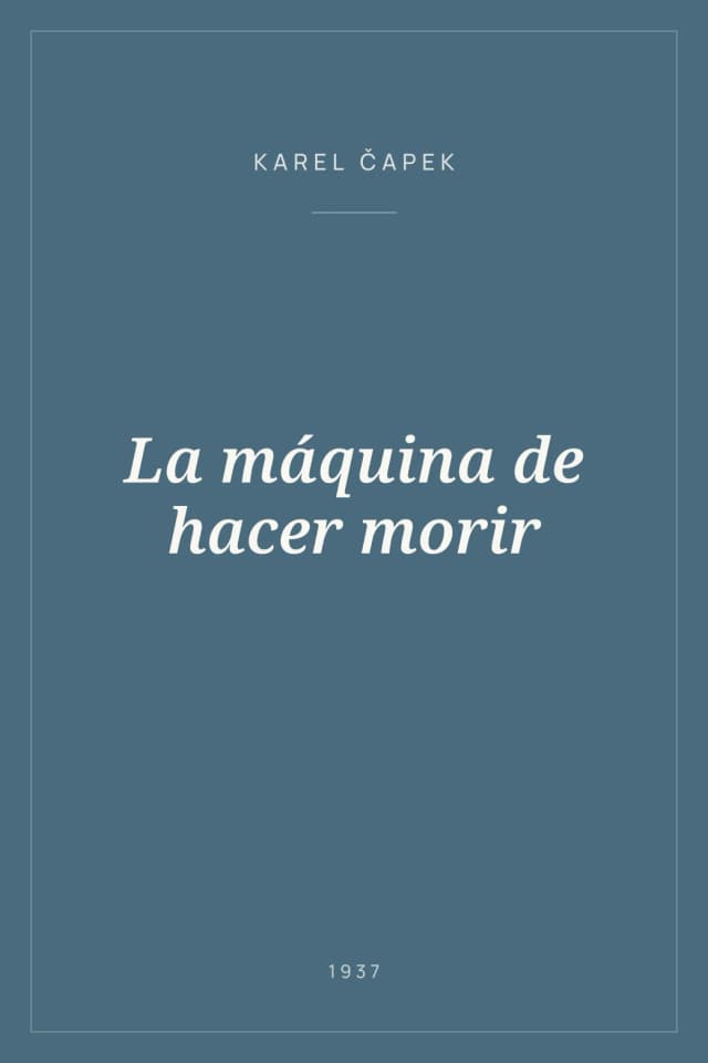 Portada de La máquina de hacer morir
