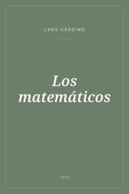 Portada de Los matemáticos
