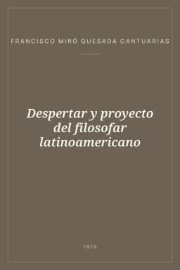 Portada de Despertar y proyecto del filosofar latinoamericano