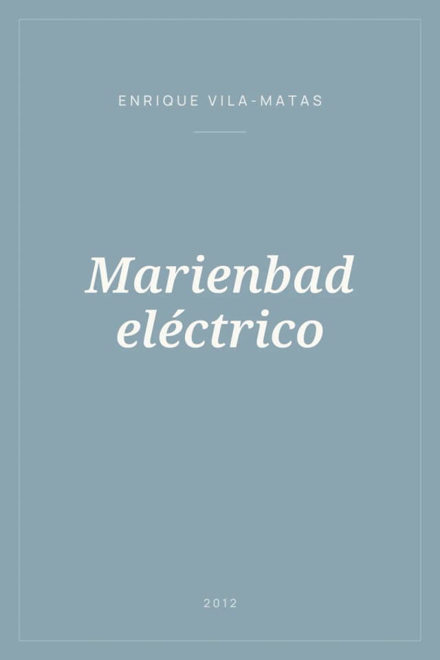 Portada de Marienbad eléctrico
