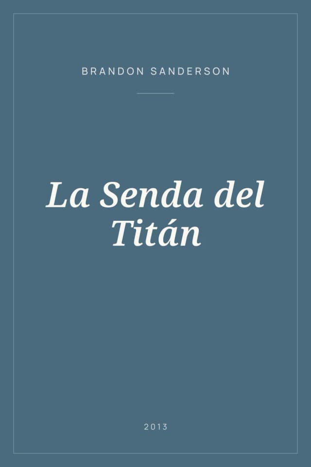 Portada de La Senda del Titán
