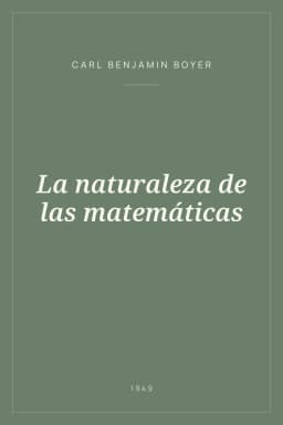 Portada de La naturaleza de las matemáticas