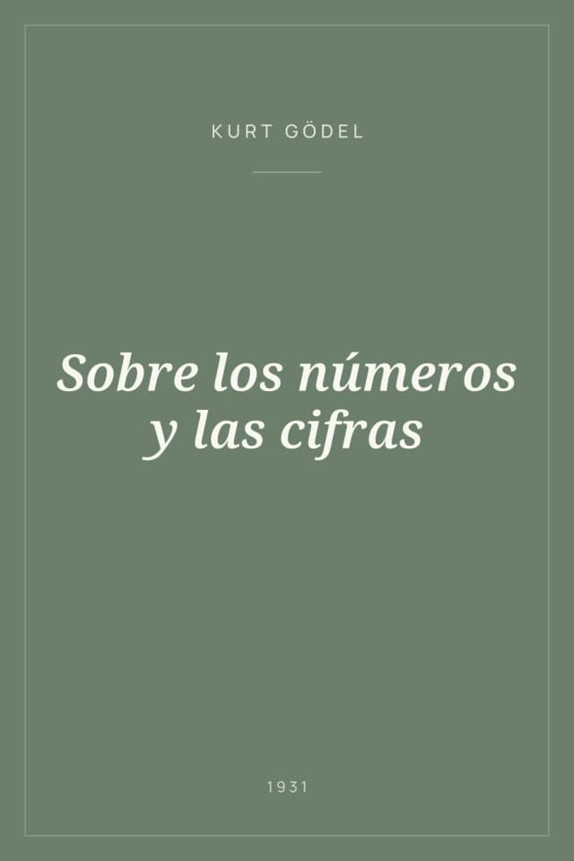 Portada de Sobre los números y las cifras