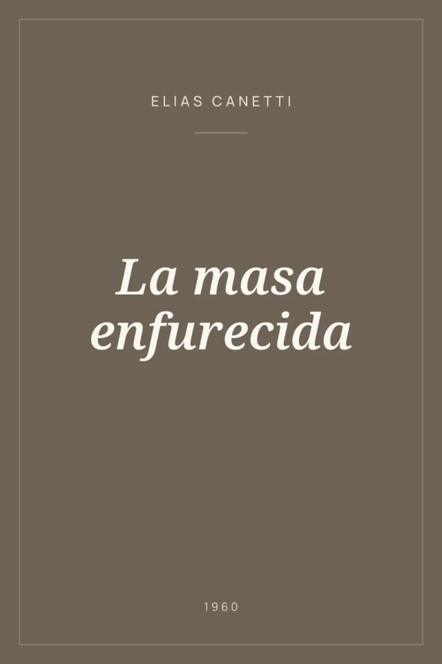 Portada de La masa enfurecida