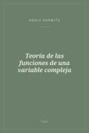 Portada de Teoría de las funciones de una variable compleja