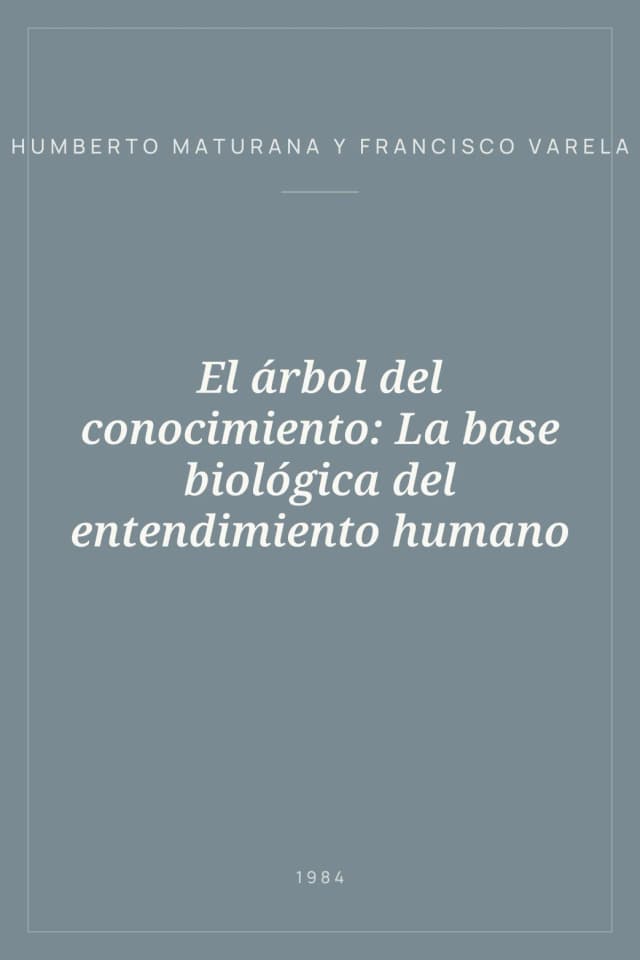 Portada de El árbol del conocimiento: La base biológica del entendimiento humano