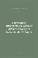 Portada de Variedades diferenciales, formas diferenciales y el teorema de de Rham