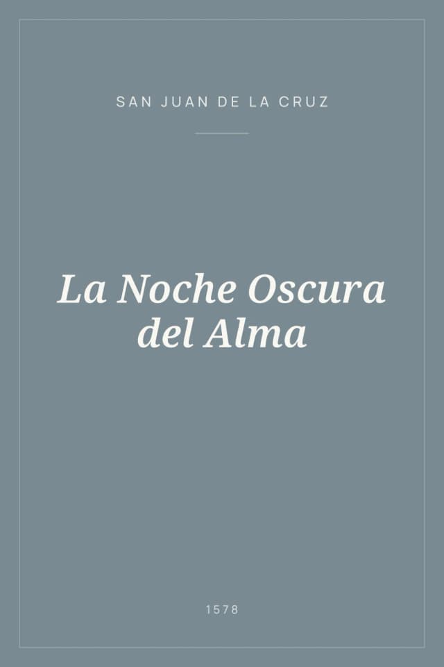 Portada de La Noche Oscura del Alma
