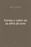 Portada de Forma y valor en la obra de arte