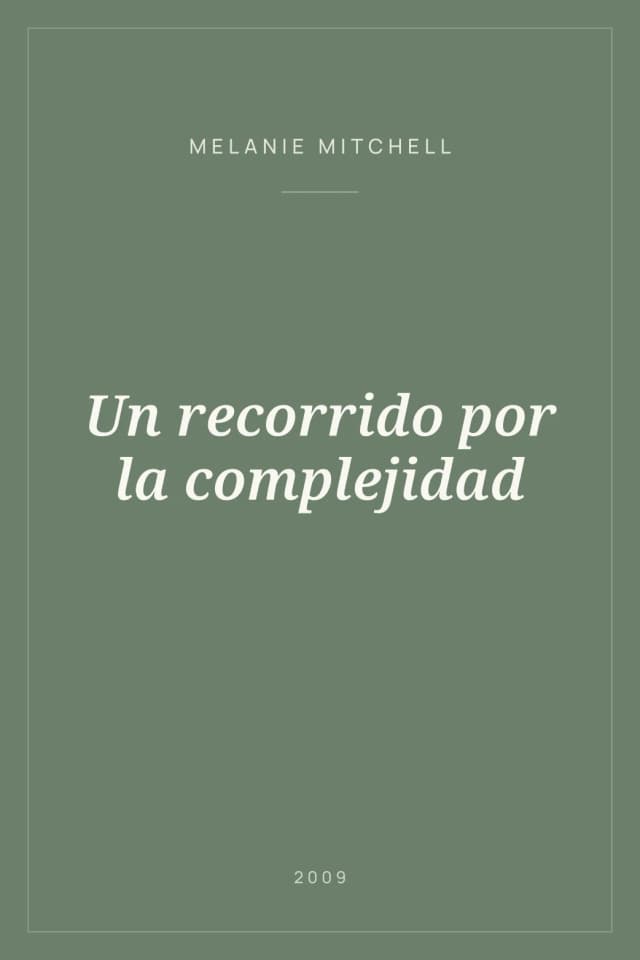 Portada de Un recorrido por la complejidad
