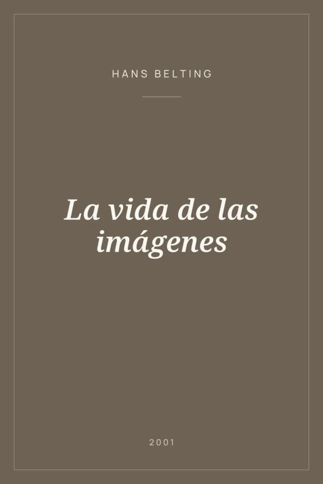 Portada de La vida de las imágenes
