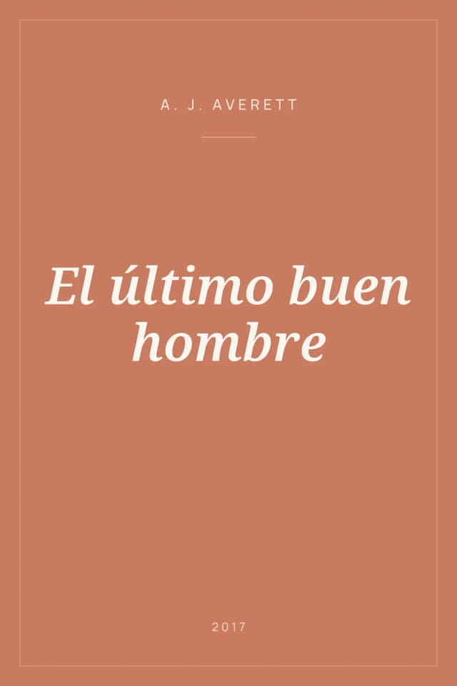 Portada de El último buen hombre