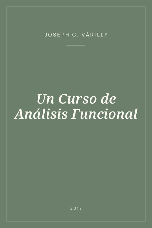 Portada de Un Curso de Análisis Funcional