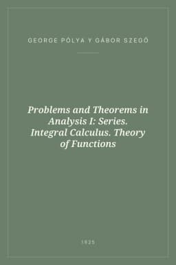 Portada de Problems and Theorems in Analysis I: Series. Integral Calculus. Theory of Functions