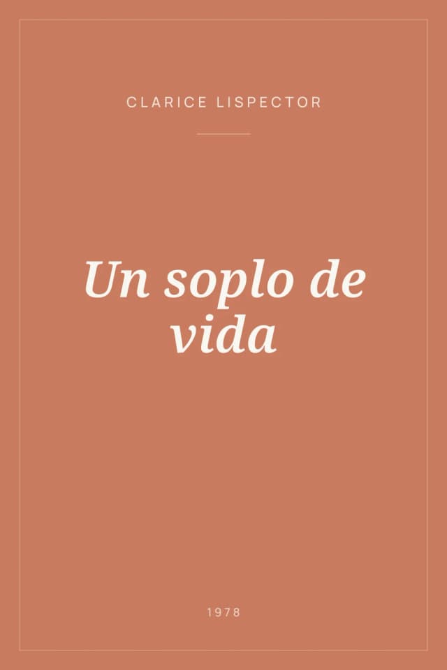 Portada de Un soplo de vida