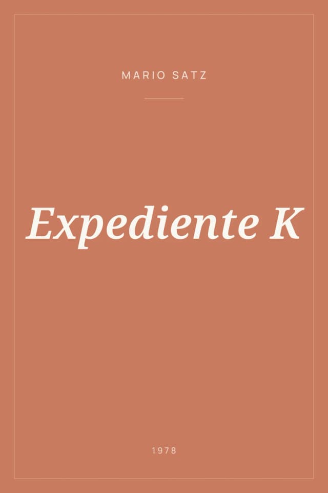 Portada de Expediente K
