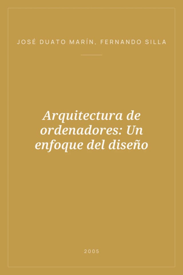 Portada de Arquitectura de ordenadores: Un enfoque del diseño