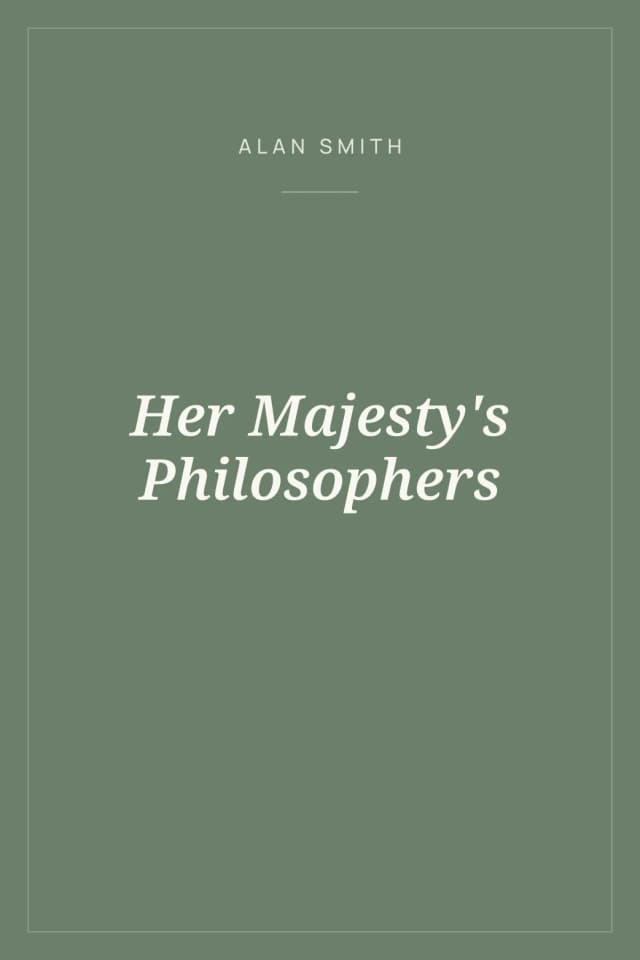 Portada de Her Majesty's Philosophers