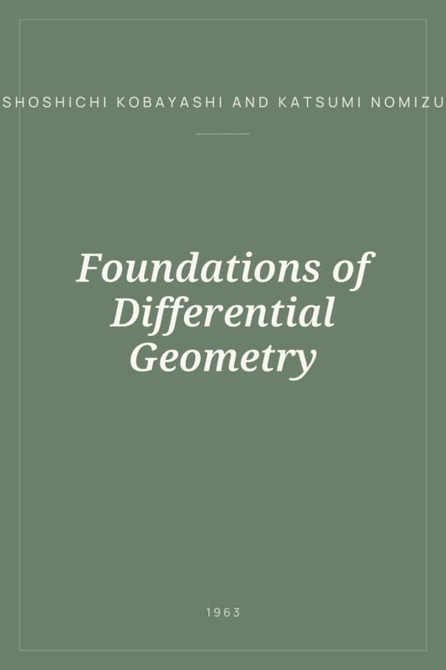 Portada de Foundations of Differential Geometry
