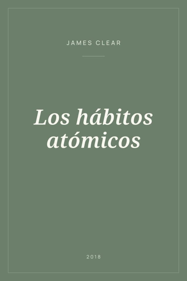 Portada de Los hábitos atómicos