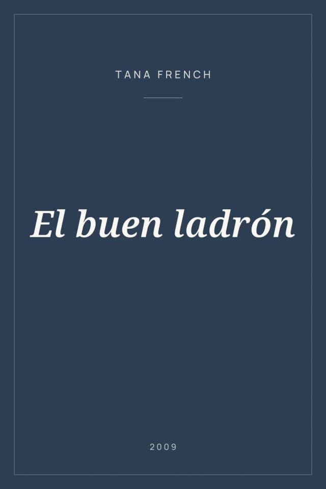 Portada de El buen ladrón