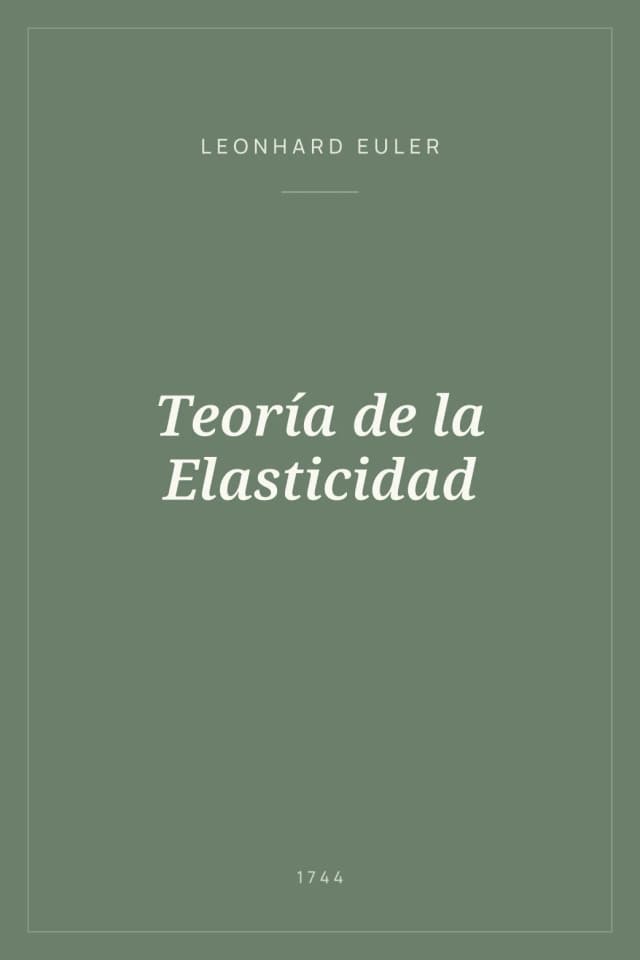 Portada de Teoría de la Elasticidad
