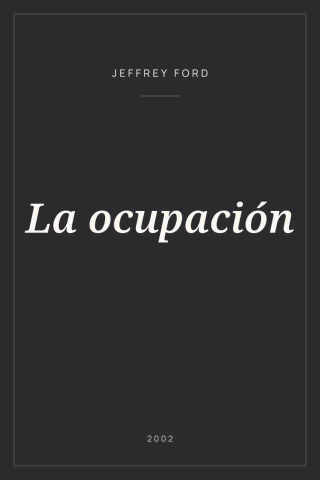 Portada de La ocupación
