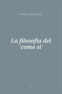Portada de La filosofía del 'como si'