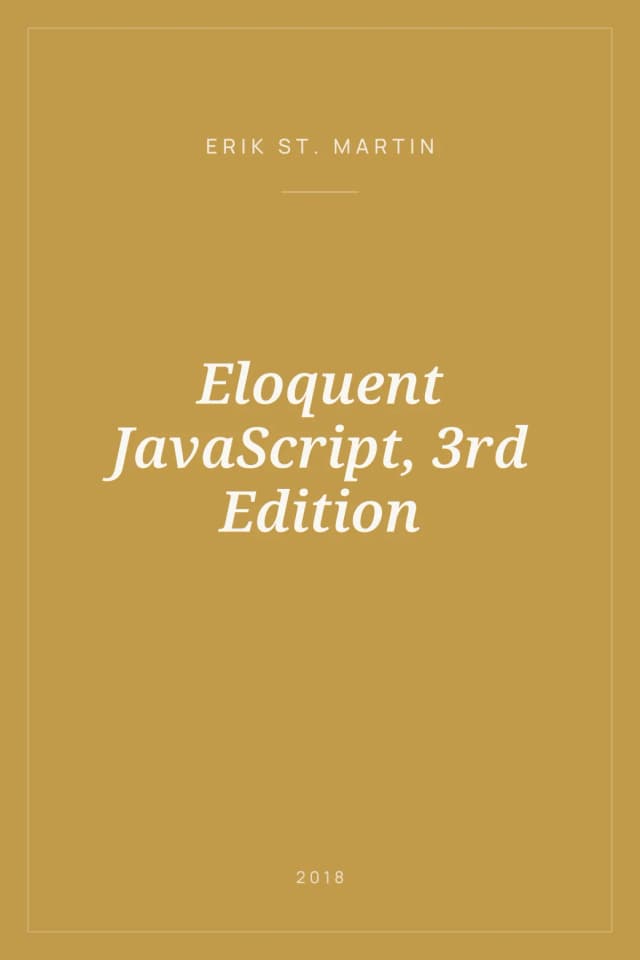 Portada de Eloquent JavaScript, 3rd Edition