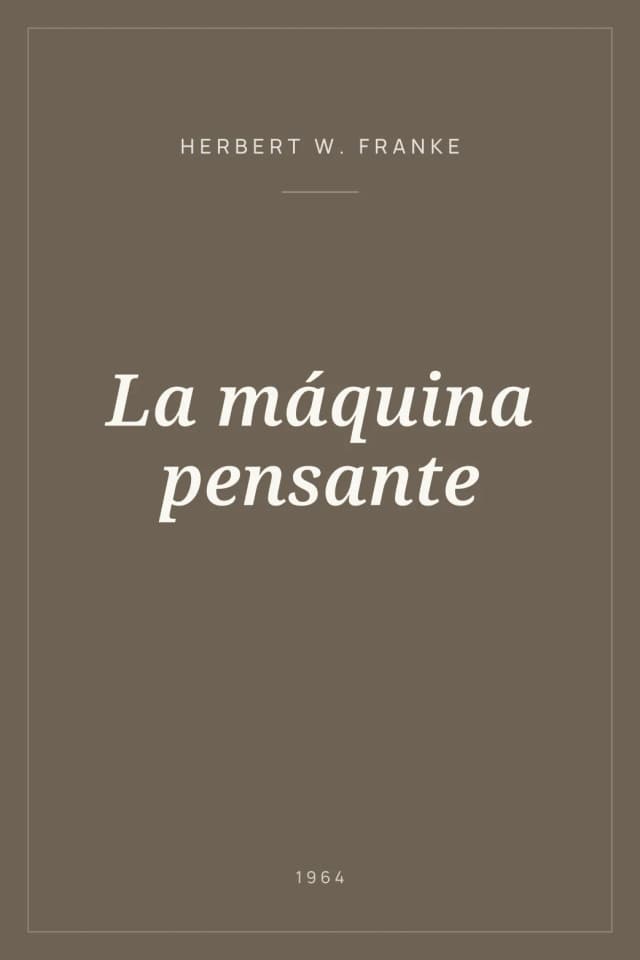 Portada de La máquina pensante