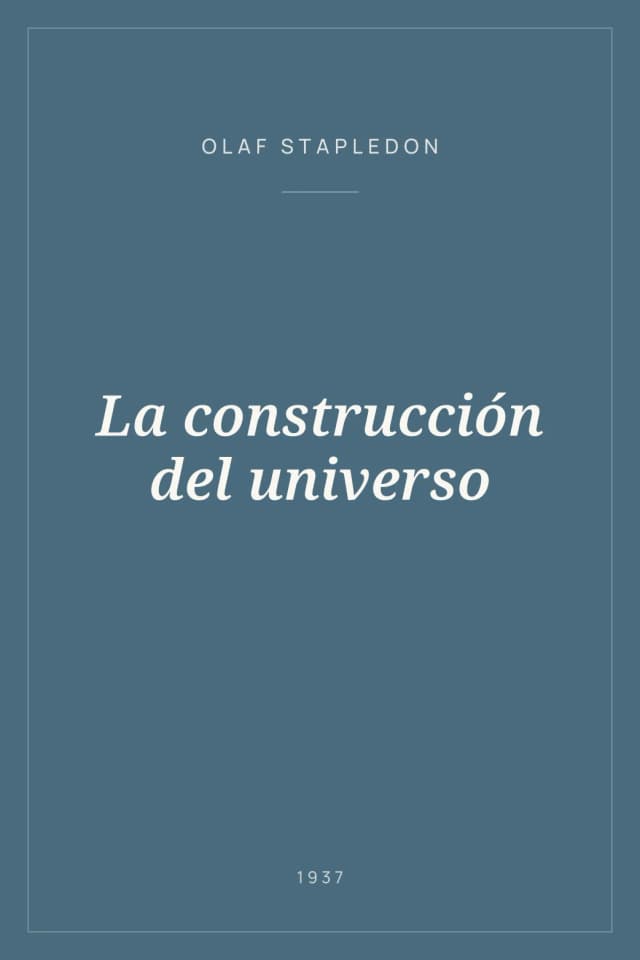 Portada de La construcción del universo