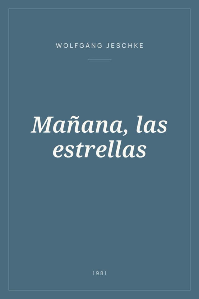 Portada de Mañana, las estrellas