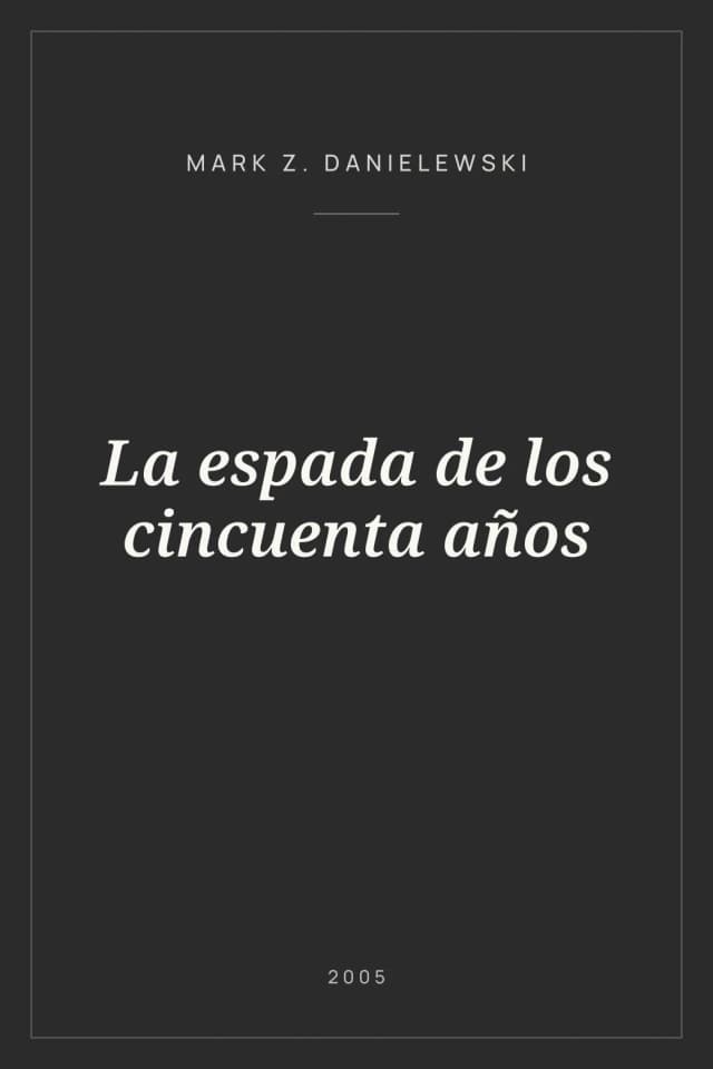 Portada de La espada de los cincuenta años