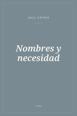 Portada de Nombres y necesidad