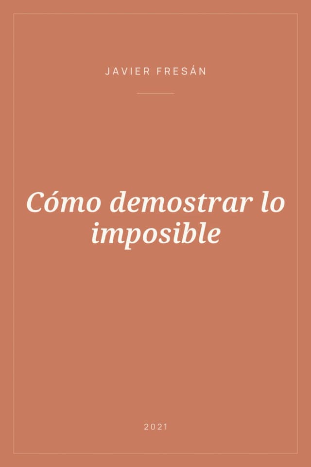 Portada de Cómo demostrar lo imposible