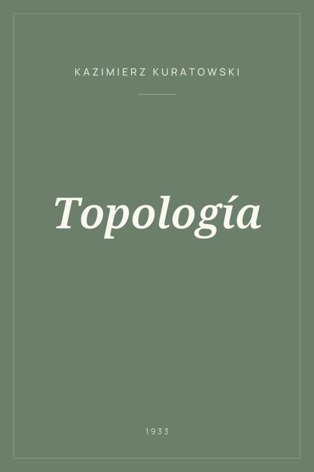 Portada de Topología