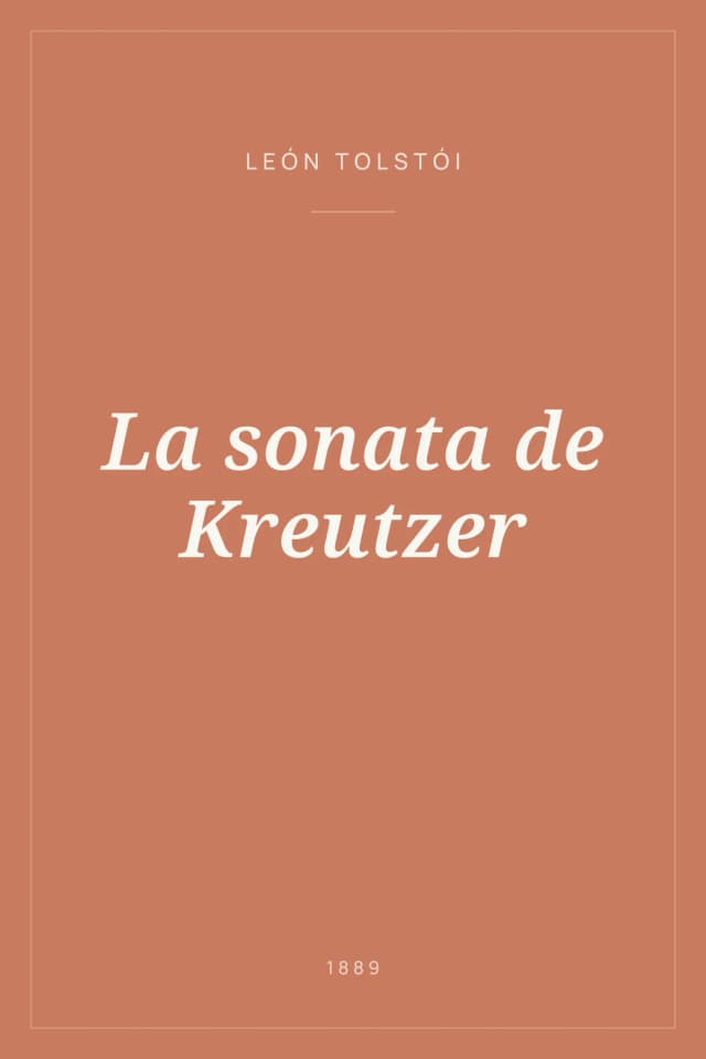 Portada de La sonata de Kreutzer