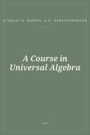Portada de A Course in Universal Algebra