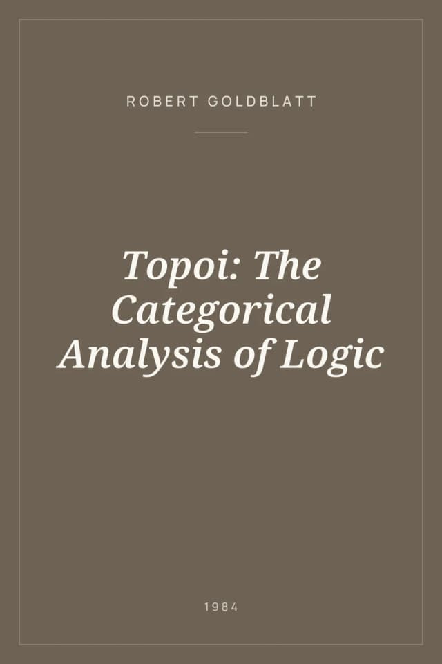Portada de Topoi: The Categorical Analysis of Logic
