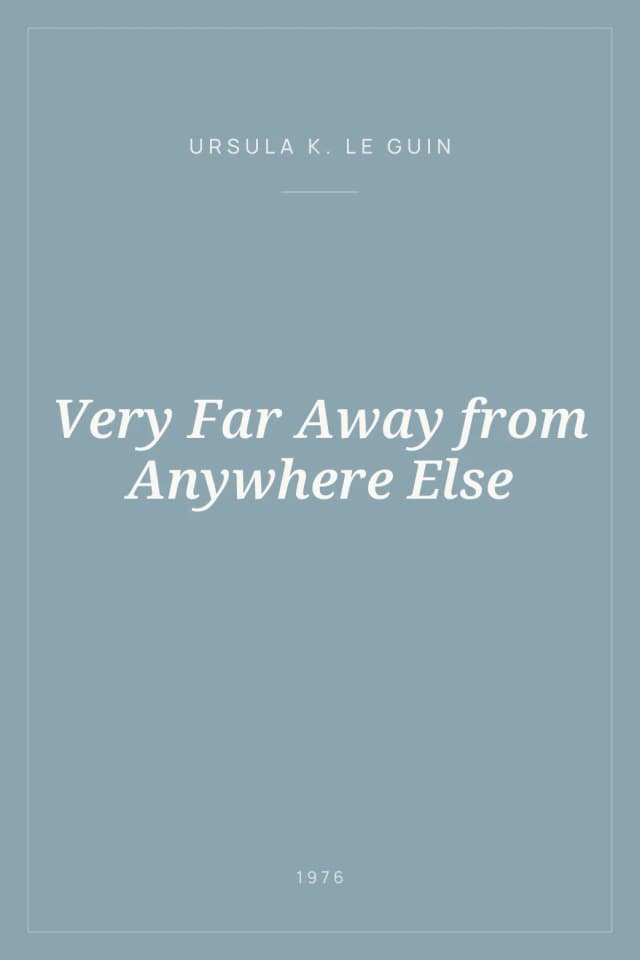 Portada de Very Far Away from Anywhere Else