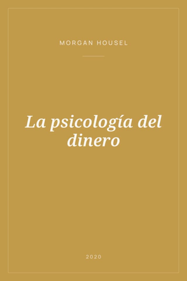 Portada de La psicología del dinero