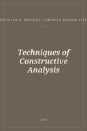 Portada de Techniques of Constructive Analysis