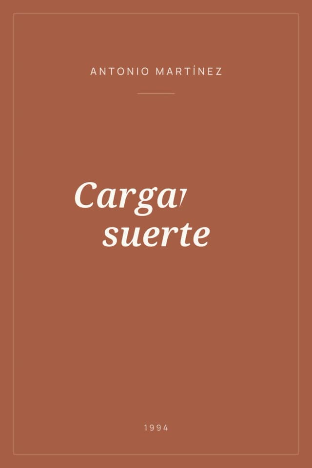 Portada de Cargar la suerte