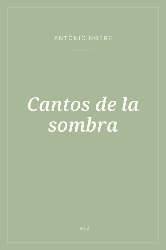 Portada de Cantos de la sombra
