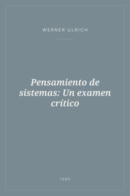 Portada de Pensamiento de sistemas: Un examen crítico
