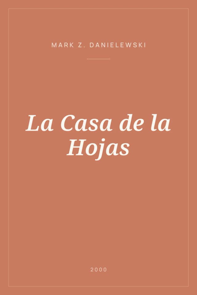 Portada de La Casa de la Hojas