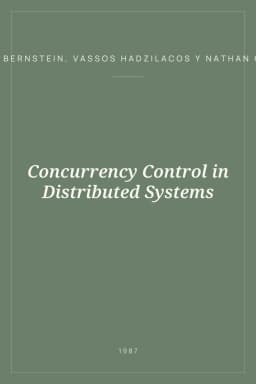 Portada de Concurrency Control in Distributed Systems